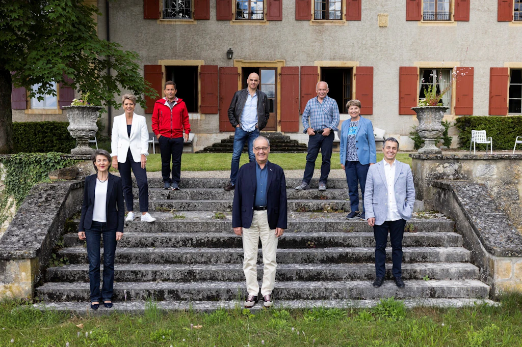Il presidente della Confederazione Alain Berset guida il Consiglio federale nel Canton Vaud. 1° giorno: Chartreuse de la Lance, Concise. 